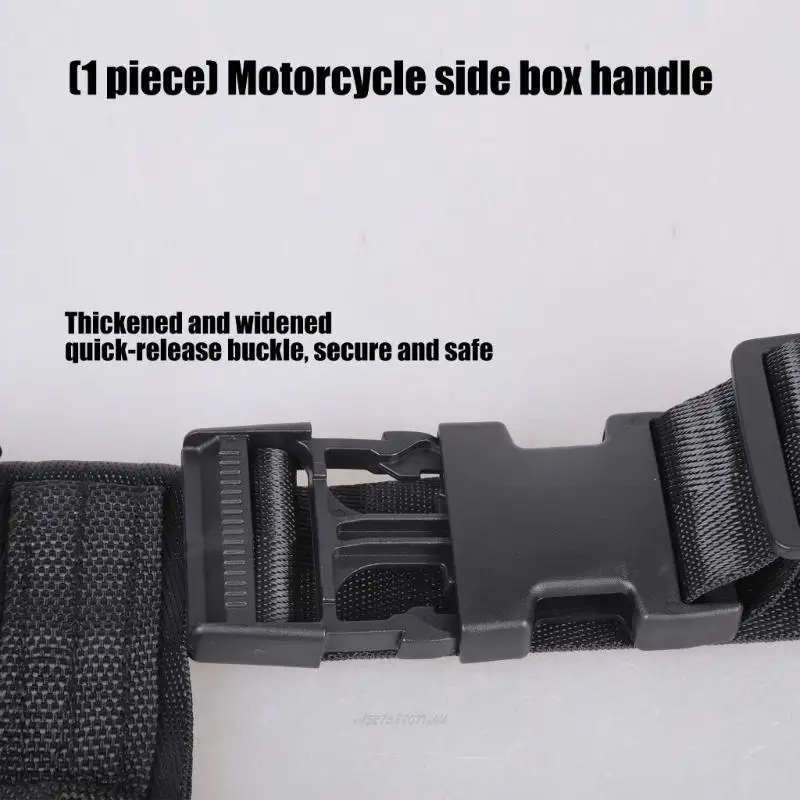 X5XA Universal Motorcycle Side Box Handle Box Carrying Strap Lashing Strap Handle