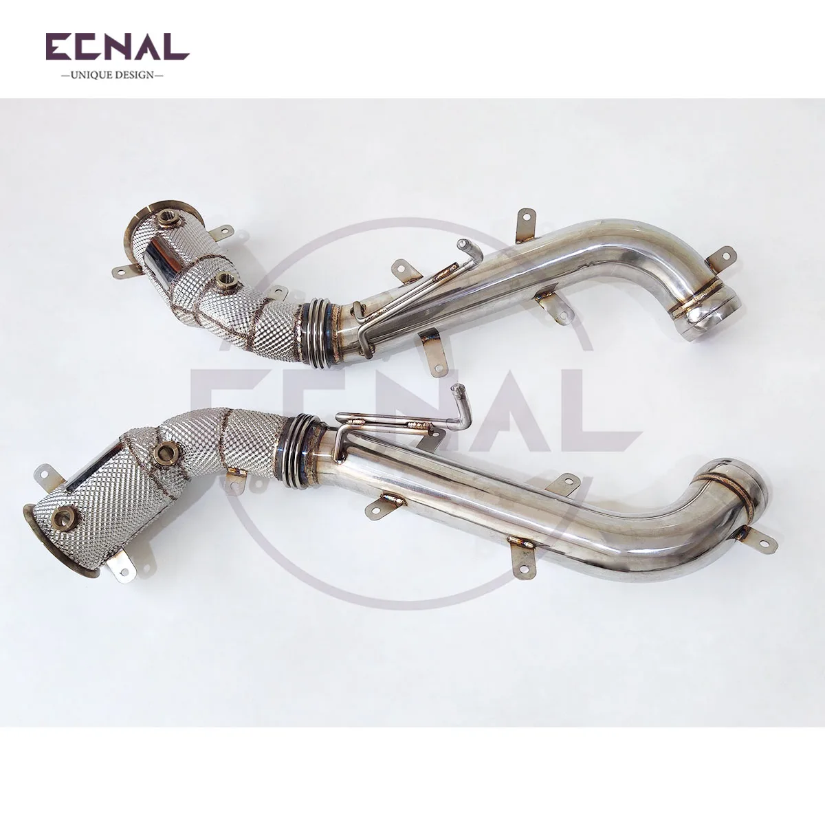 

Ecnal Exhaust Downpipe for Mclaren 540C 570S 570GT 3.8T Exhaust Pipe with Heat Shield SS304 Car Sport Accessories