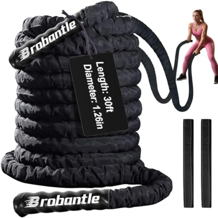 

Battle Rope//.5/ DiameterPink// Exercise Workout Ropes for Home Gym Heavy Weighted Training Rope for Working Out