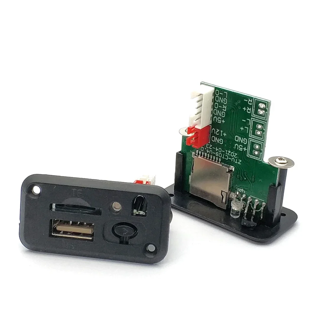 (Without Remote Control) 5V 12V MP3 WMA Decoder Board Car Audio USB TF Module MP3 Player Amplifier Board