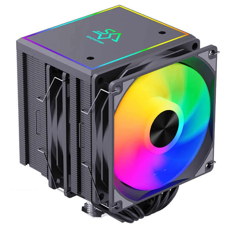 Snowman 8 Heat pipes CPU Cooler Air Radiator Tower-Type Heatsink Temperature Controlling Noise-Free For Intel&AMD Processors