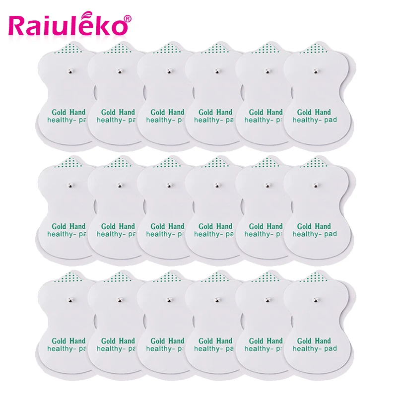 10/20Pcs Silicone Gel Tens Units Electrode Replacement Pads for Massagers Practical Physiotherapy Body Massager Non-woven