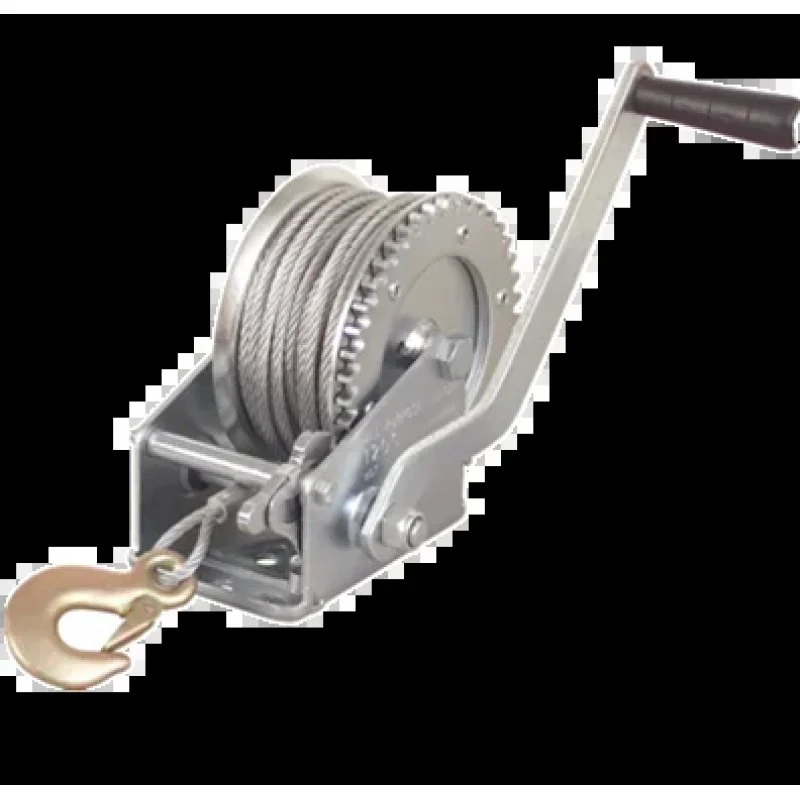 

Manual Winch 1200Lbs With Double Gear 4.1:1 Ratio Zinc Plated/Powder Coated Steel Cable ISO9001 Certified China