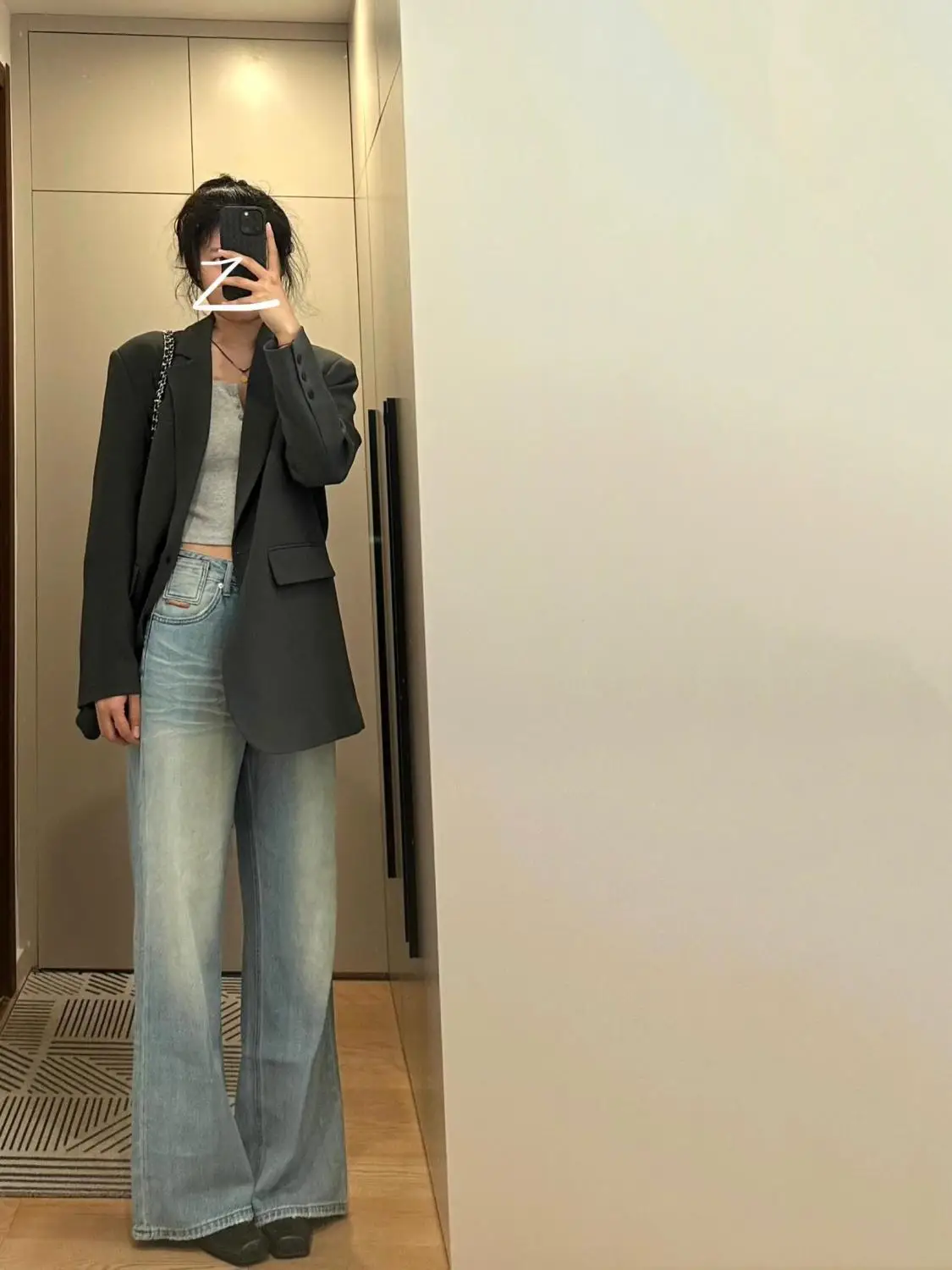

Women Blazer Unbuttoned Embroideren Blocked Suitable Midlife Hit Joint Graceful Temper Hipsters Quilted Satin-Effect Romantic