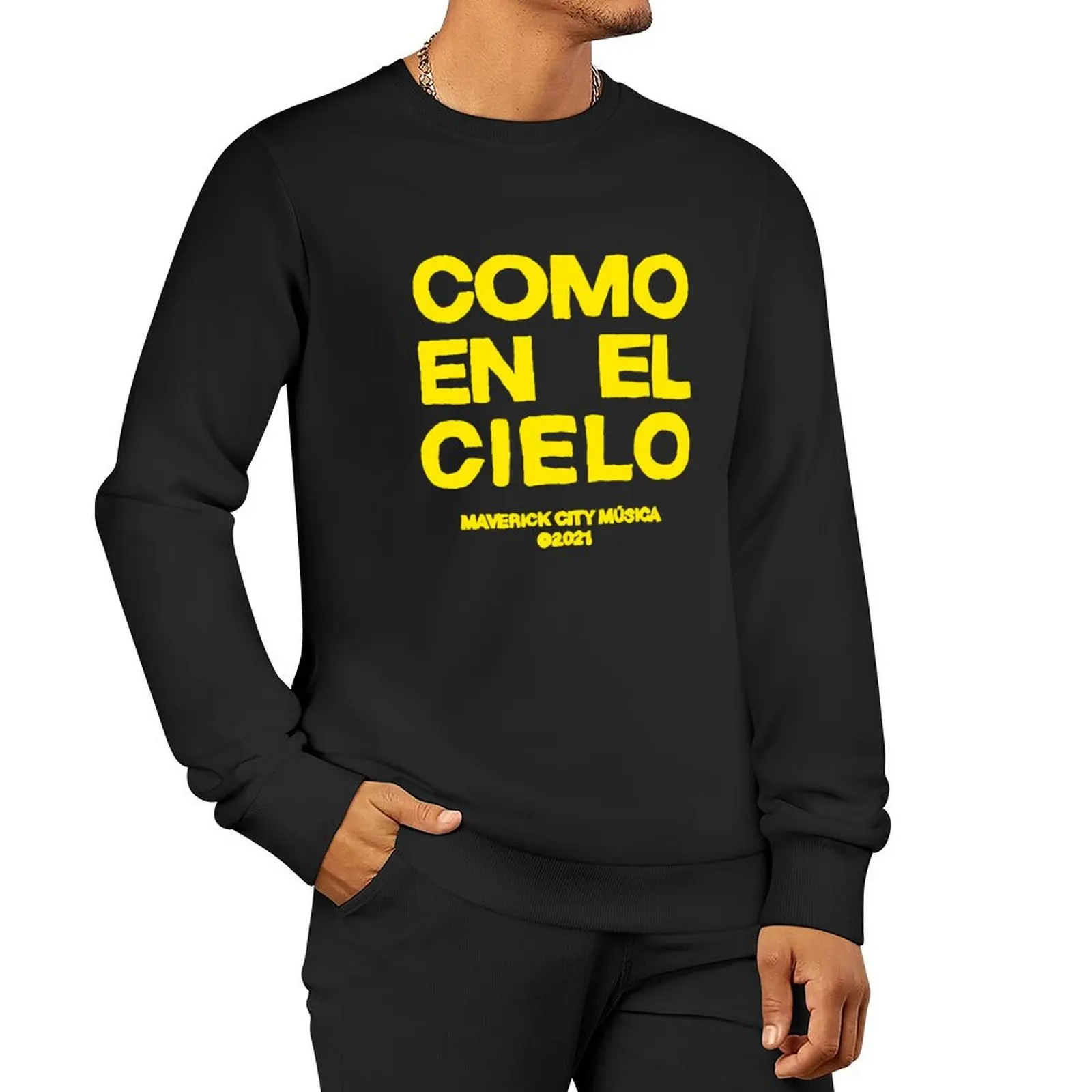 Como En El Cielo Maverick City Music Pullover Hoodie autumn new products sweatshirts men