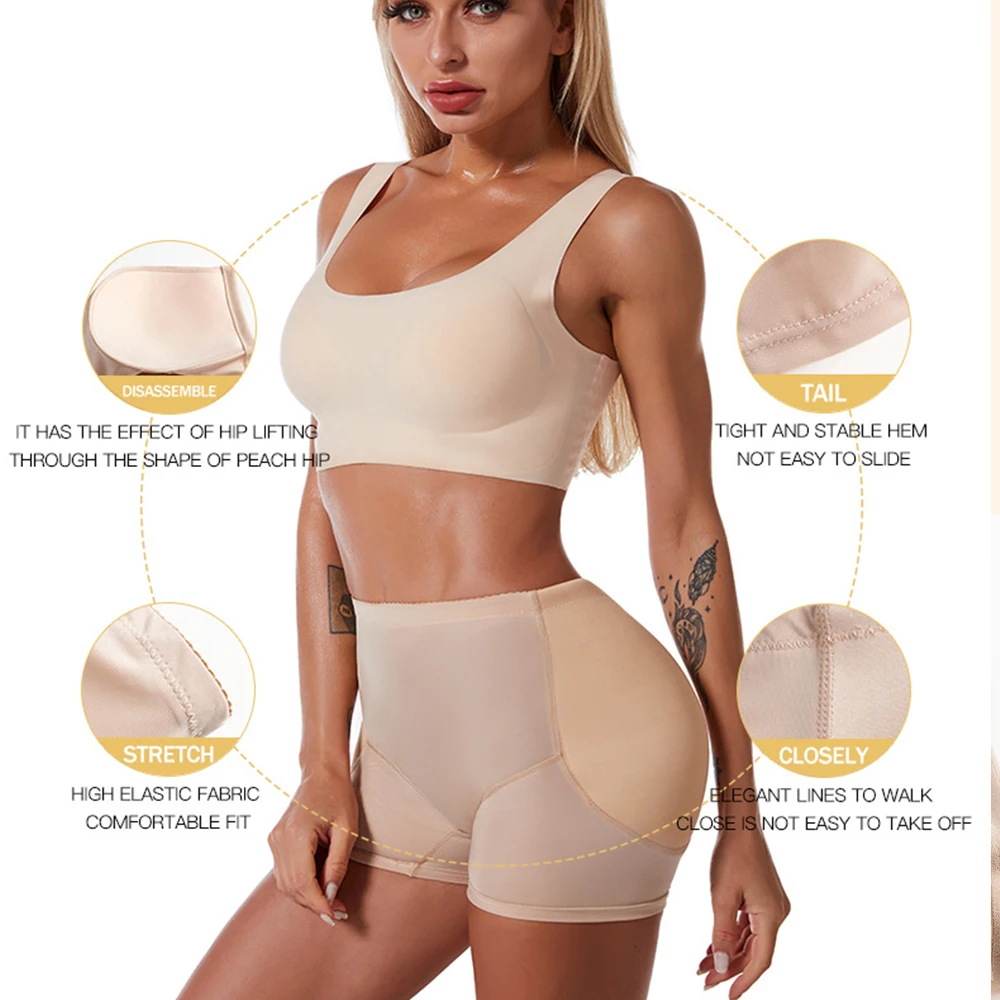 Butt Enhancer Underwear Women Shape Crotch Shapewear Hip Enlarger Panties Body Shaper Fake Ass Buttocks