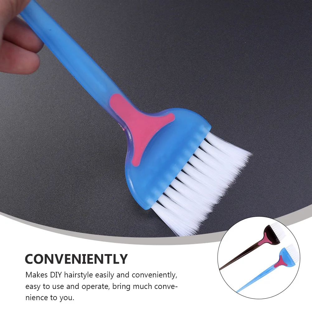

4pcs Hair Color Brush Dye Comb Lightweight Handle For Diy Hair Tinting Bristles Hairdressing Supplies Salon Accessories