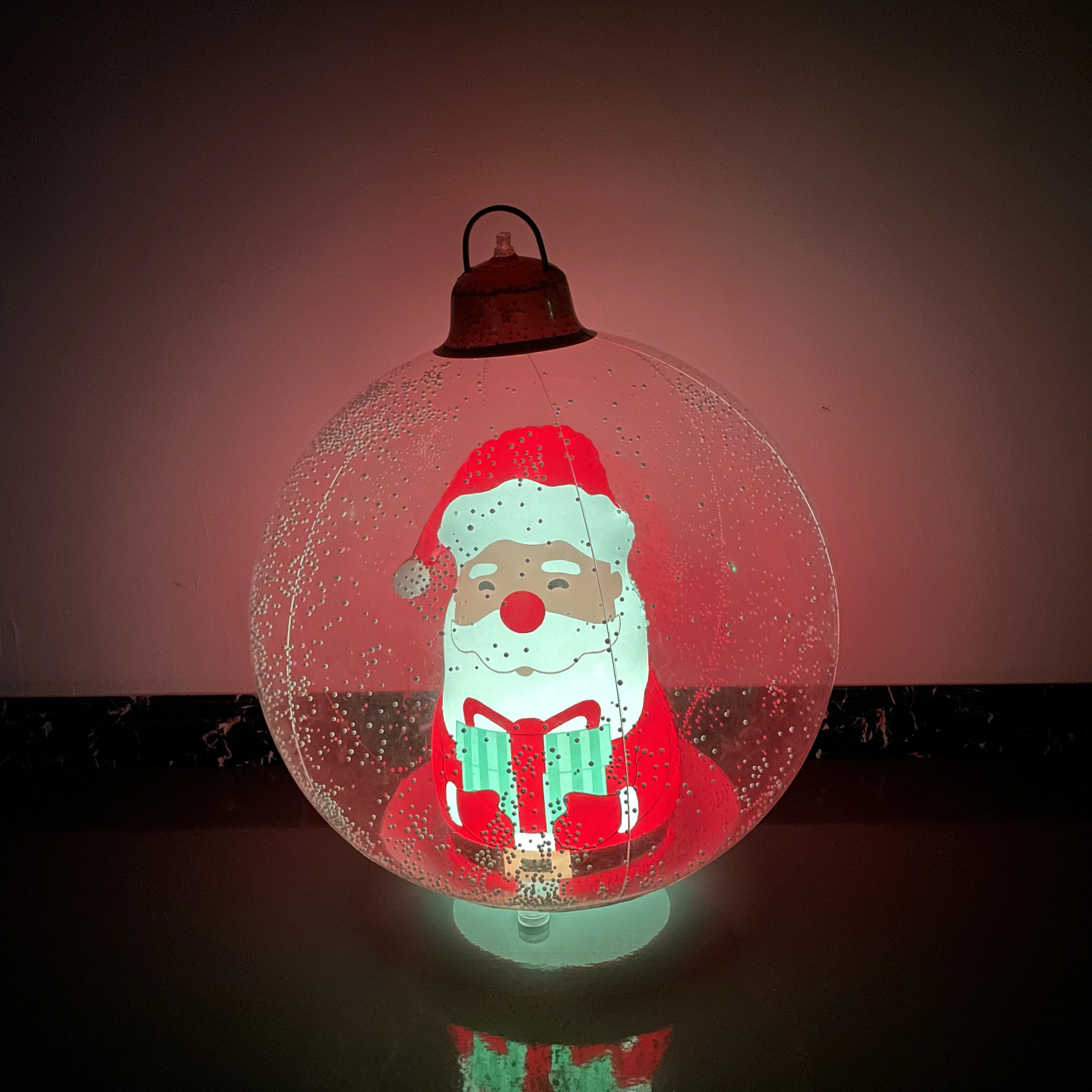 24inch Pvc Inflatable Decorative Balls Christmas Ornaments Christmas Decorations for Outdoor/Indoor Decoration Inflatable Hanging Balls Gifts