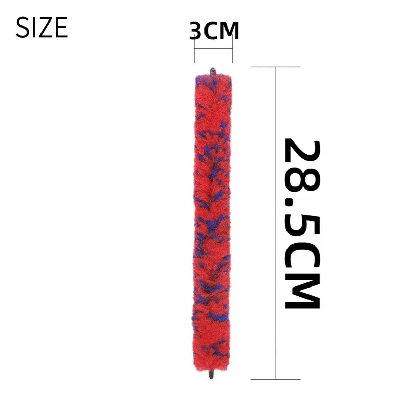 サックスユニバーサルネック曲げブラシ高密度速吸収ソフト耐久性のあるカラーブラシ楽器アクセサリー