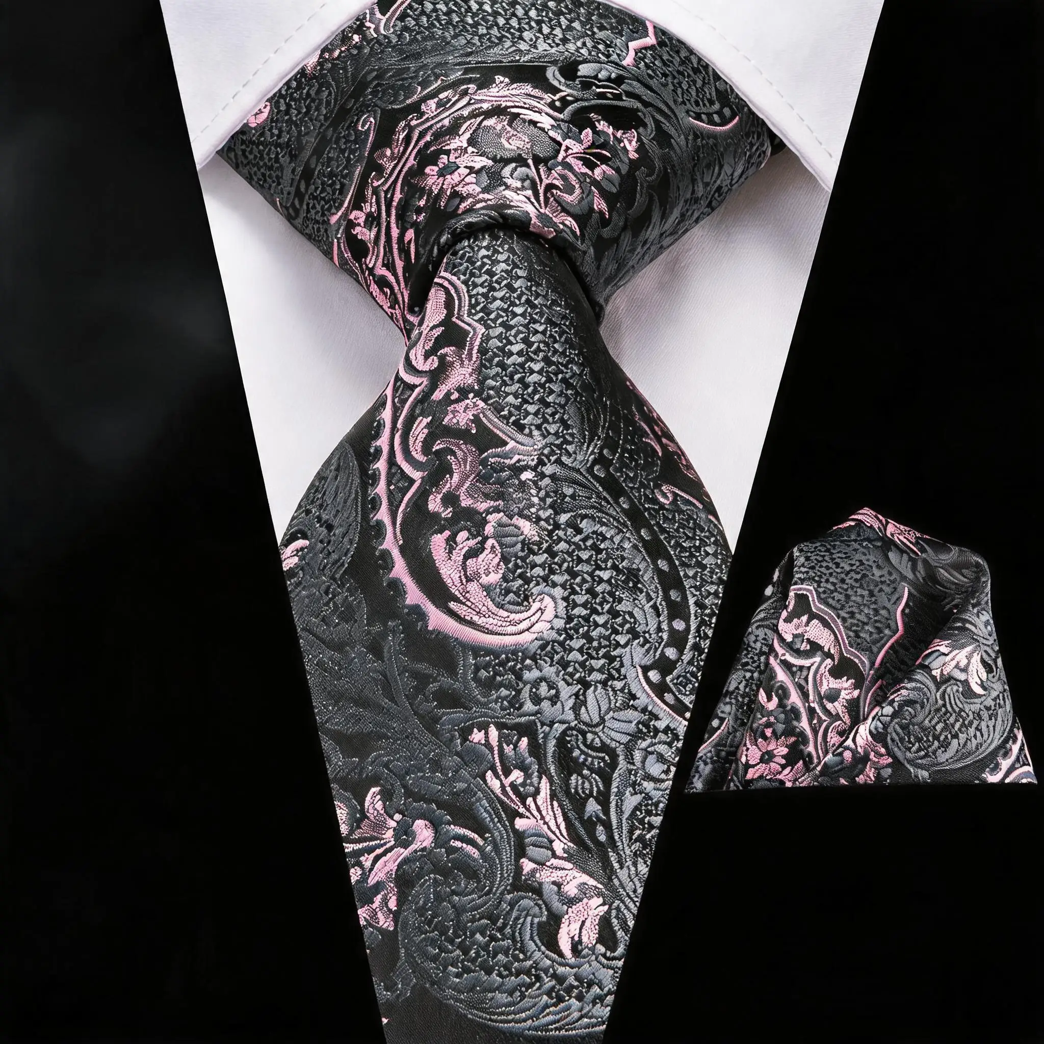 ربطة عنق وربطة جيب من الجاكار - مراجعة Men Formal Wear Purple وسعره
