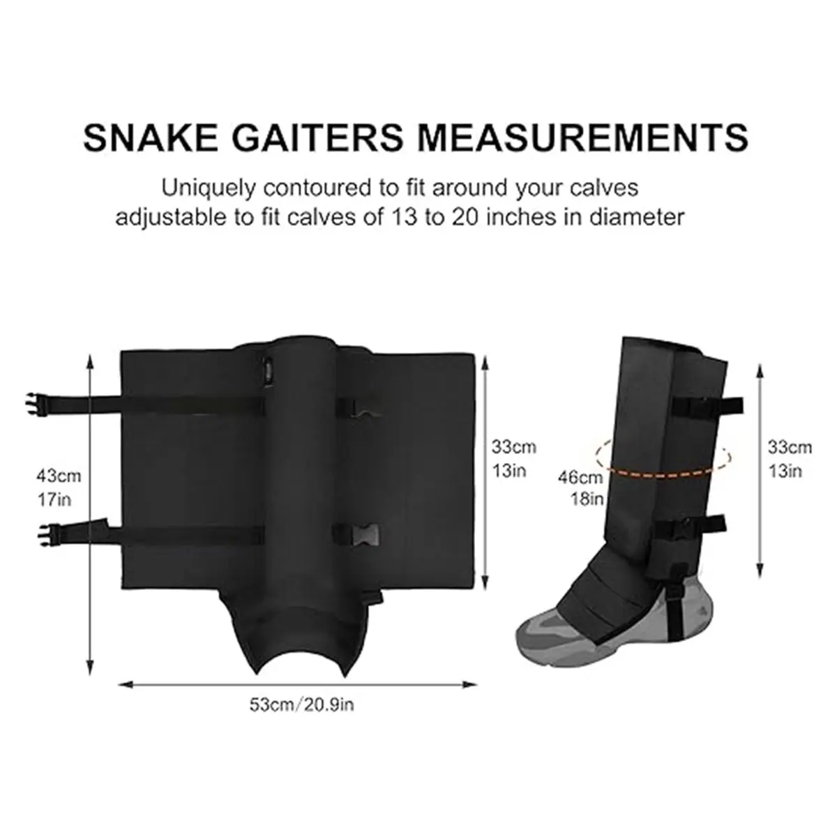 618-mega-sale-snake-gaiters-leg-guards-for-men-women-adjustable-waterproof-protection-against-snake-bites