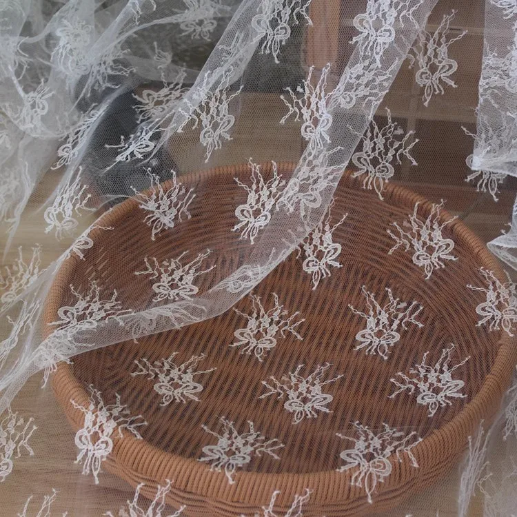 

Ширина 1,5 м, сетчатые банты, неэластичная маленькая костяная линия, ткань, свадебное платье, аксессуары для дома
