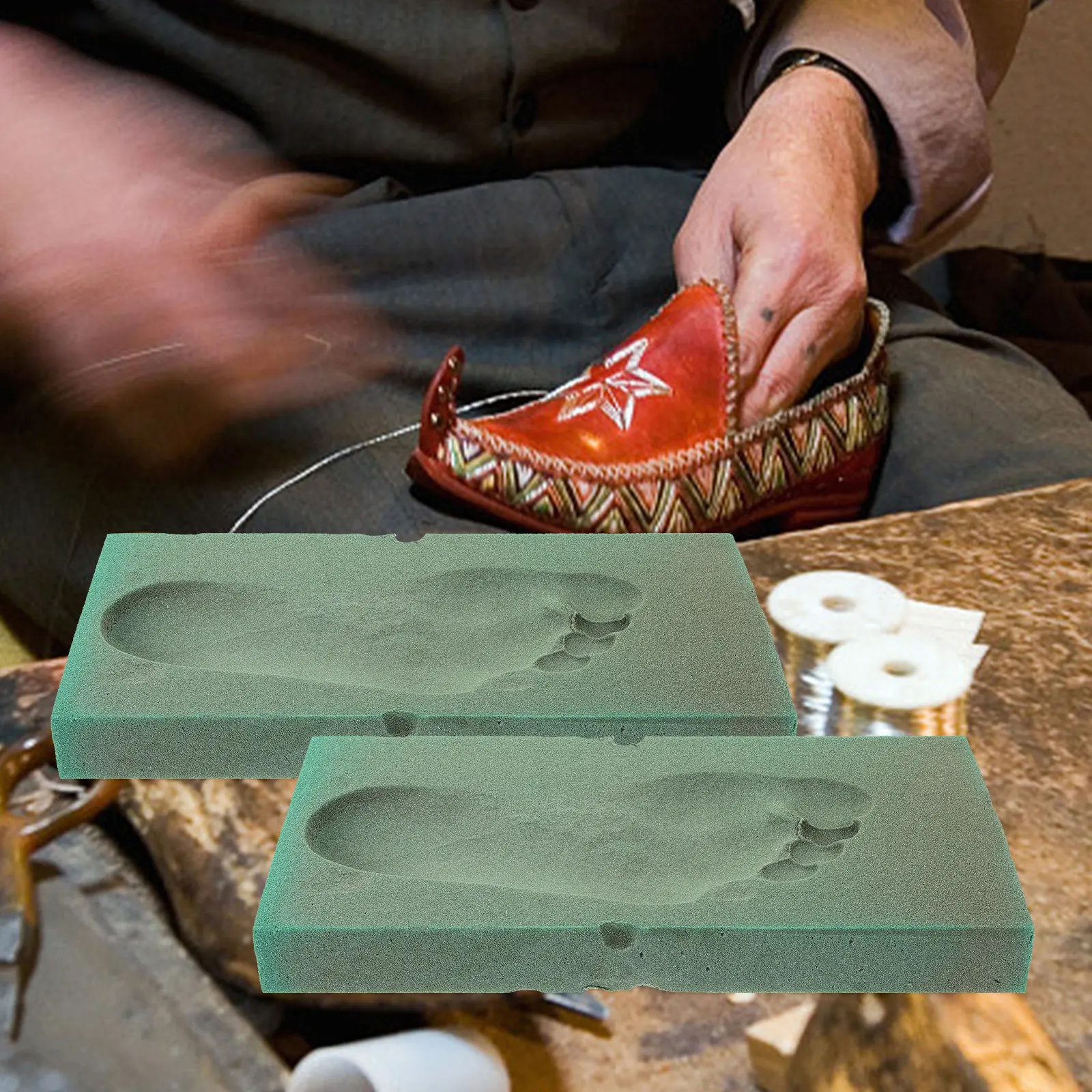 

Foot Impression Foam Box Versatile Footprint Casting Mold for Foot Posture Correction DIY Customized Insoles Kit