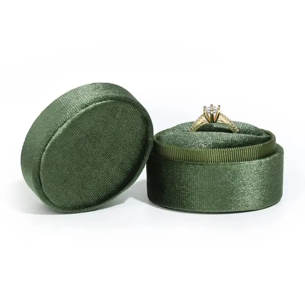 

New Single Velvet Ring Box Velvet Material Display Function Jewelry Box Romantic Luxury Jewelry Display Packaging