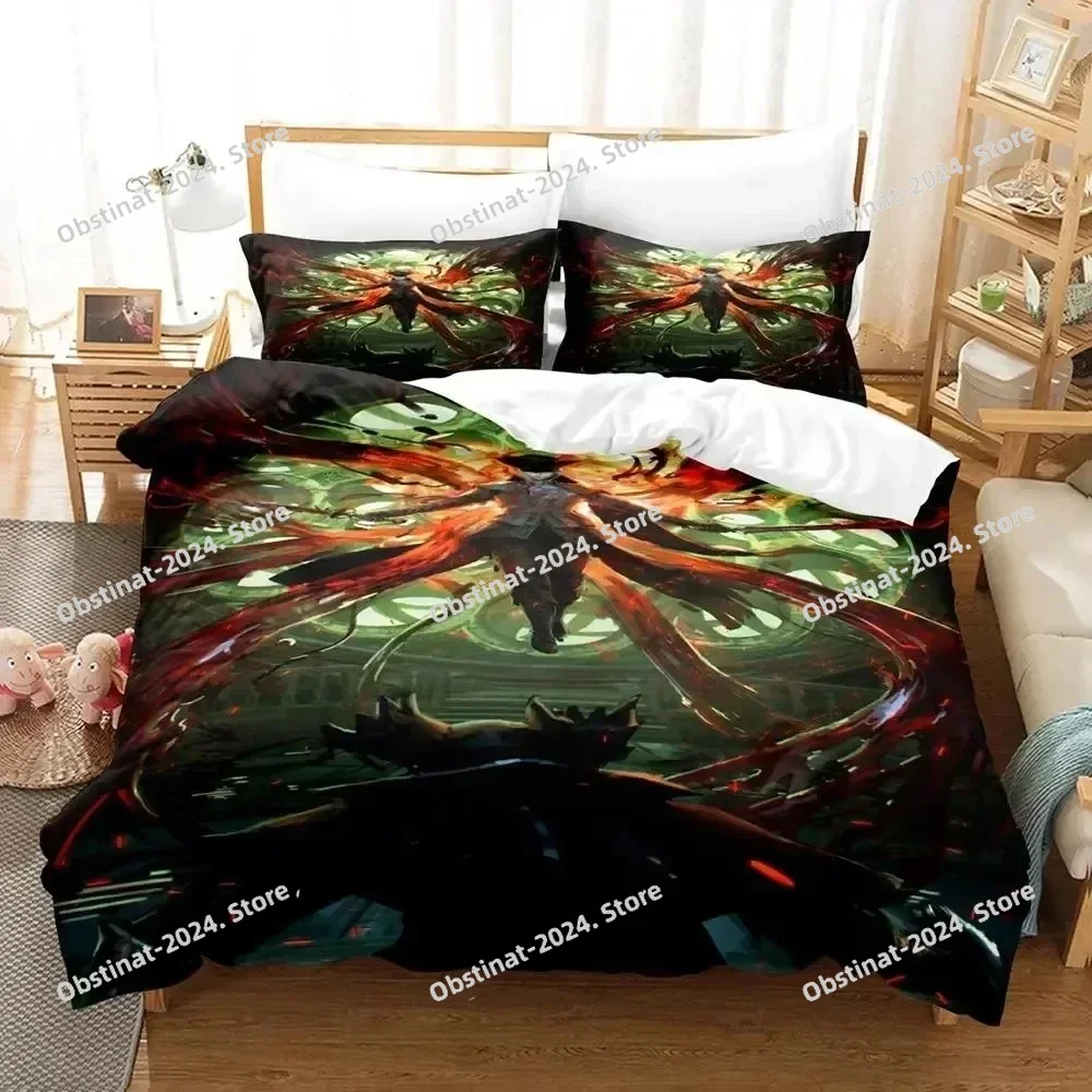 

3D Print Game Lady Maria Bloodborne Bedding Set Duvet Cover Bed Set Quilt Cover Pillowcase Comforter king Queen Size Boys Adult