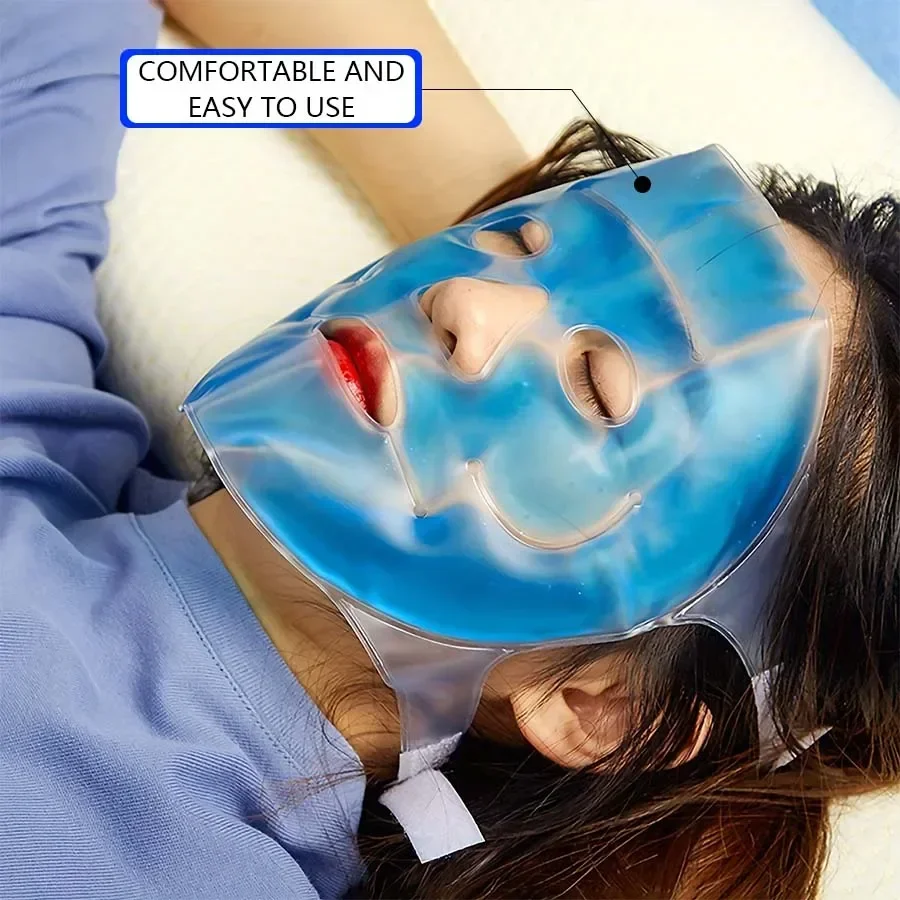 Gesichts-Kühlmaske Gel-Augenmaske Eispack Kühlende PVC Heiß-Kalt-Therapie Hautpflege-Tool Gel-Gesichtsmaske Hautstraffende Spa-Schlafmaske – Detail 9