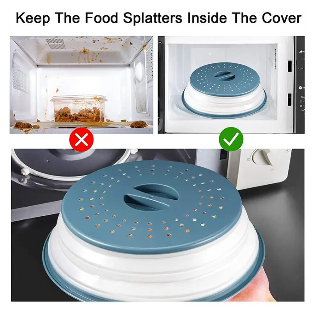 Microwave Splatter Cover Easy To Clean Convenient Eco-friendly Bestseller Innovative Must-have Microwave Plate Cover Oil-proof