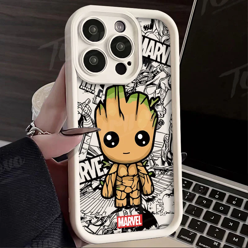 Marvel Groot Black Panther Case for Xiaomi Redmi Note 13 12 11 Pro Plus 4G 5G 12S 11S 10S 10 9 9S 8 12C 13C A3 Silicone Cover