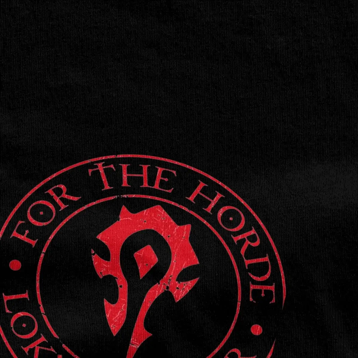 For The Horde Orcs T-Shirt  of  Hippie T Shirts Short Sleeve Street Style Tops Summer Cotton Oversize Tees