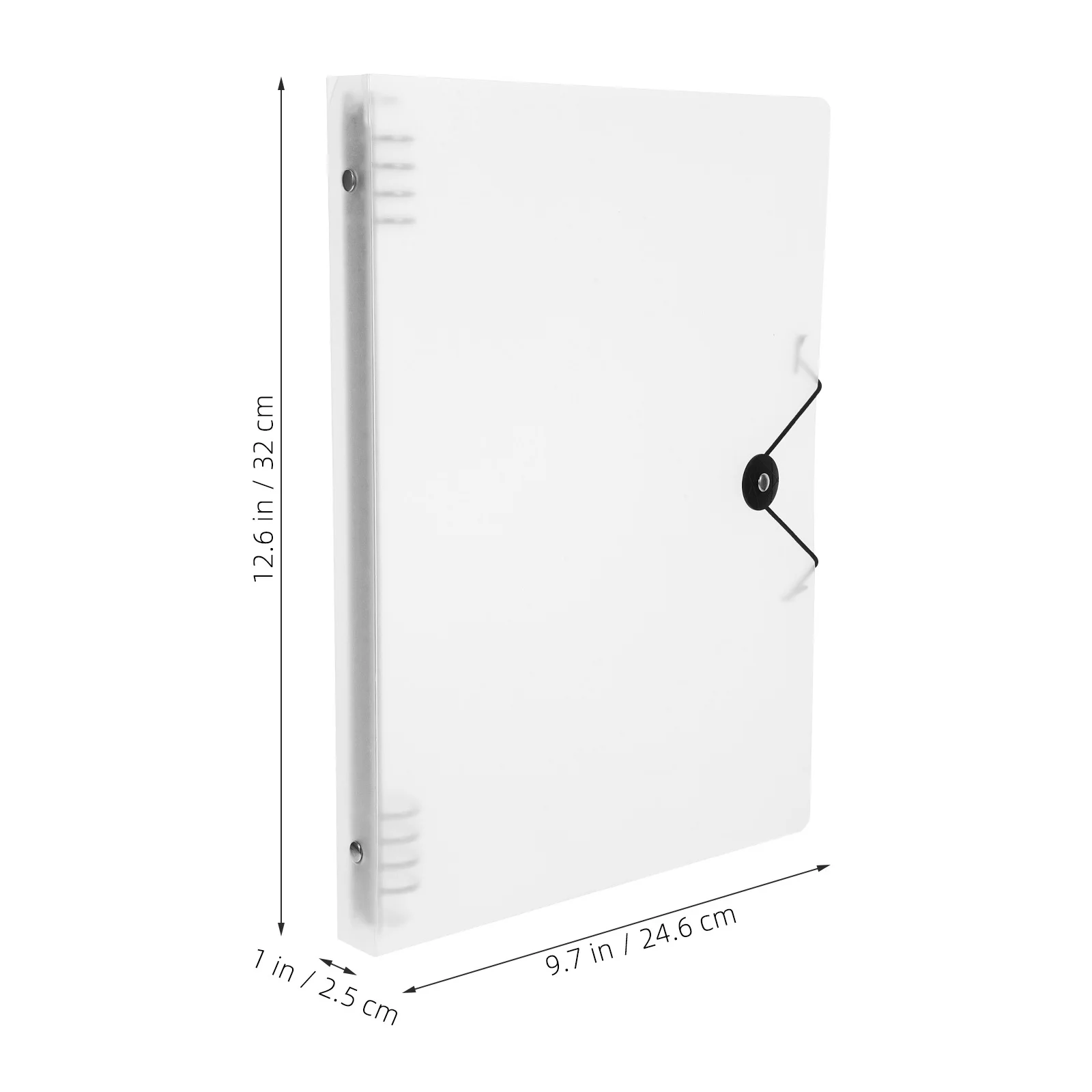 A4 Portable Binder Cover PP Material Notepad Shell Lightweight Sturdy Notebook Protector for School Office Decorative