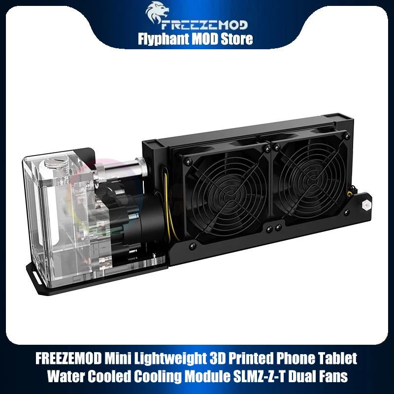 

FREEZEMOD External 160mm Aluminum Radiator Integrated water cooling module, AIO 2000RPM radiator For Mobile tablet laptop
