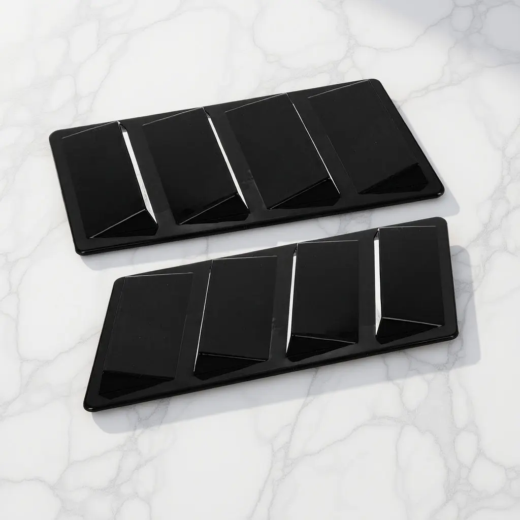 

2 шт. универсальные накладки на капот автомобиля в стиле «акульи жабры», декоративные вентиляционные решетки из АБС-пластика для воздухозаборника, спортивное украшение экстерьера авто