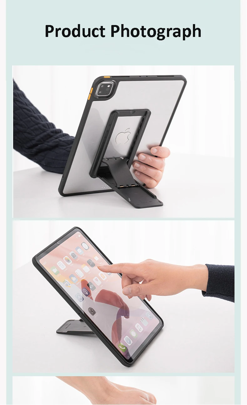 Tragbarer Tablet-Ständer, faltbar, Aufbewahrung, tragbar, klebrig, kreativ, Tablet-Halterung für Ipad, Desktop, E-Reader-Halterung, Tablet-Halter – Detail 11