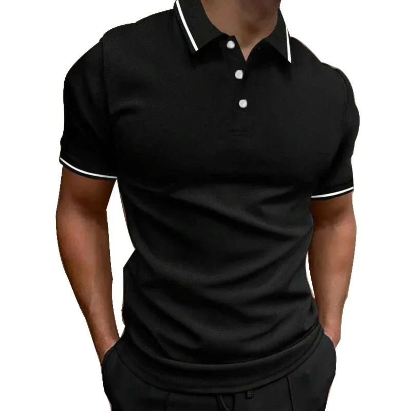 Fashion Men\'S Polo Shirt 3d Silk Printed Summer Casual Short Sleeved Street Designer Oversized Shirt High-Quality Men\'S Clothing