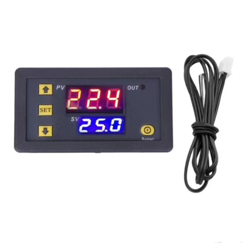 W3230 12V 24V AC110-220V Probe line 20A Digital Temperature Control LED Display Thermostat With Heat/Cooling Control Instrument