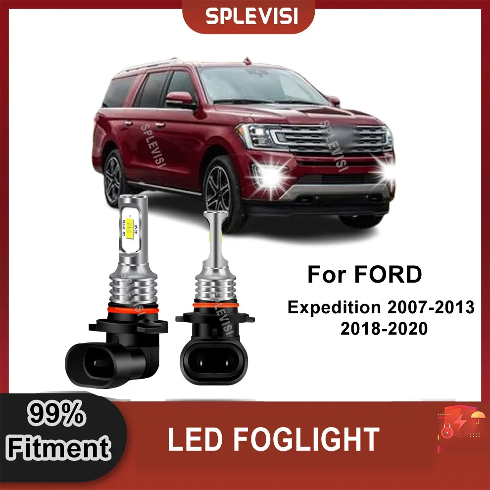 

2x Car LED Bulbs LED Fog Lights 6000K White 9145 9140 H10 For Ford Expedition 2007-2013 2018-2020 Escape 2013-2016