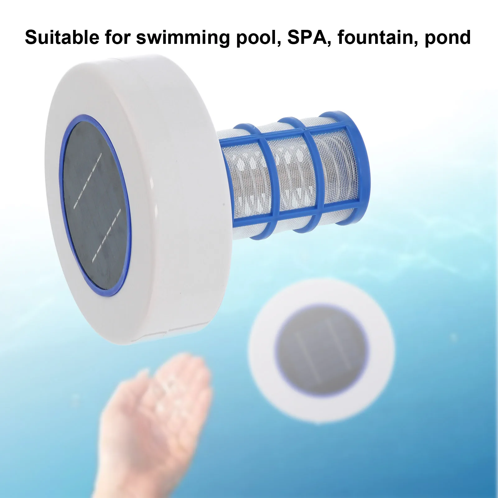 

New Solar Powered Swimming Pool Disinfector Pool Ionizer Cleaner Swimming Pool Spa Fountain Cleaning Equipment