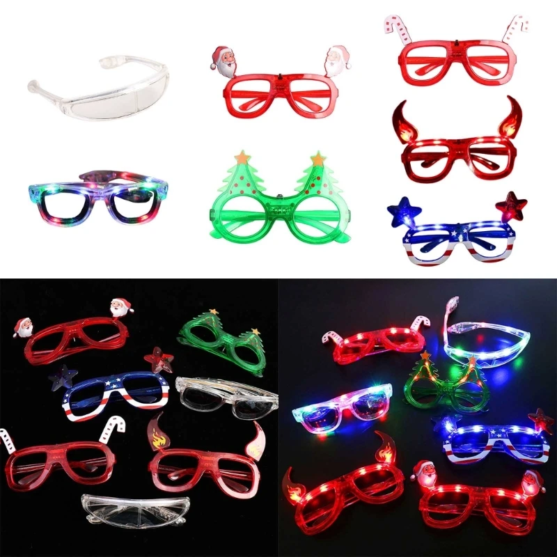 Christmas Decorative Props Glasses Children Photo Props Family Gathering Glasses