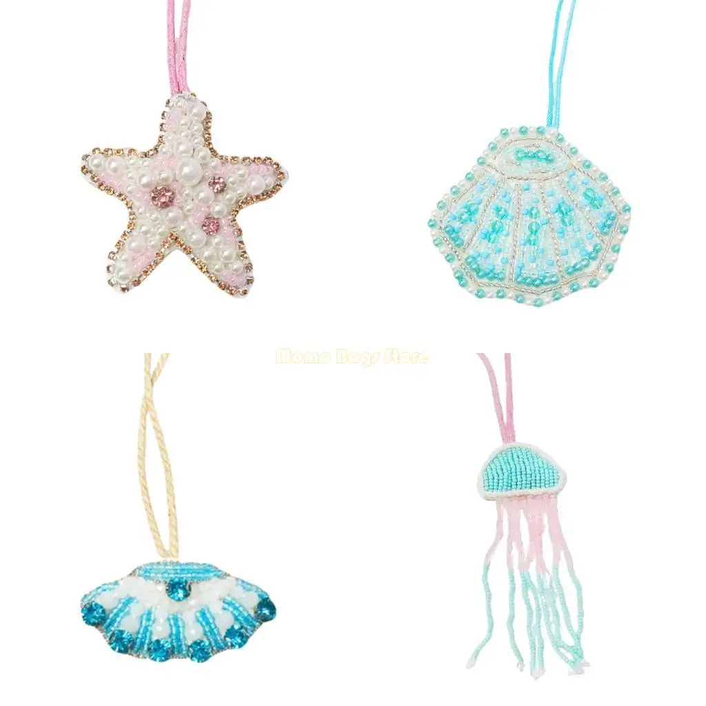 

X90D Unique Underwater Creature Keychain Practical Beaded Design Bag Accessories