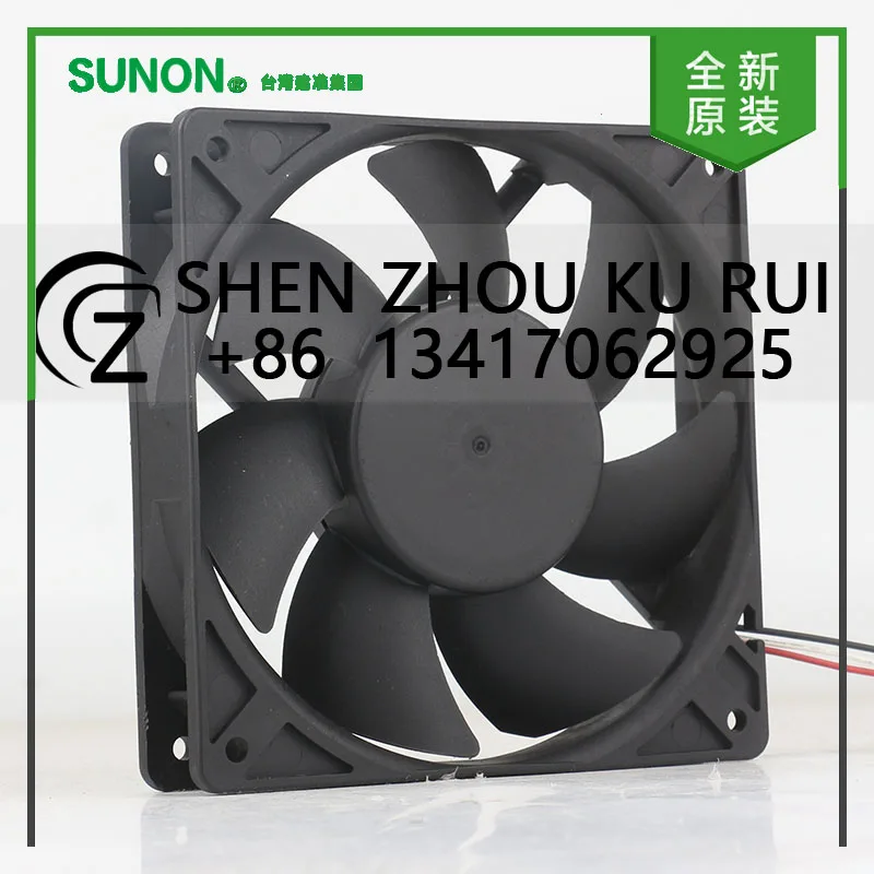 Новый оригинальный инвертор Sunon 5 В 24 В 48 В постоянного тока 12 В 8,6 Вт AC EC 12025 120X120X25MM 12 см, двойной шар, трехпроводной охлаждающий вентилятор PMD1212PTB2-A