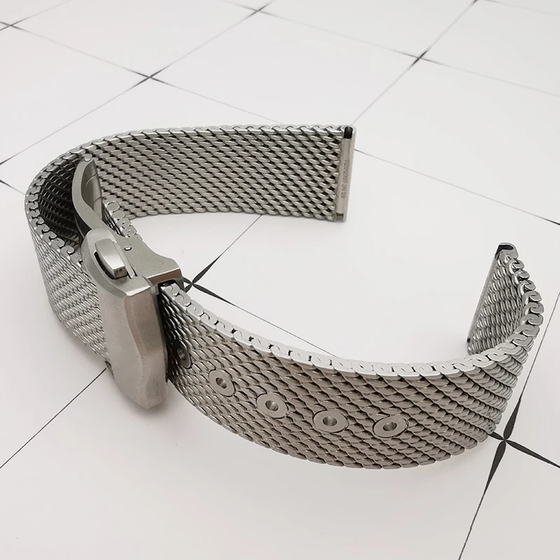 Top Quality Titanium Steel Watch Bracelet Band For 007 Seamaster 300 De VILLE, 20mm Width Watch Parts