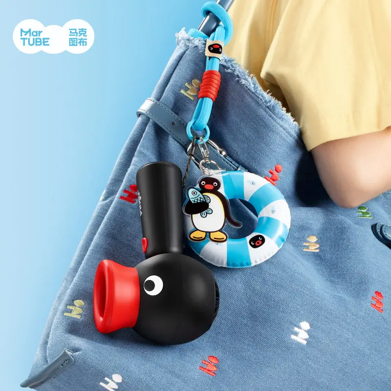 2026 Pingu Handheld Fan Chargeable 2000mah Rotatable Summer Fan Toys Desk Office Students Anime Peripheral Gifts Travel Summer！