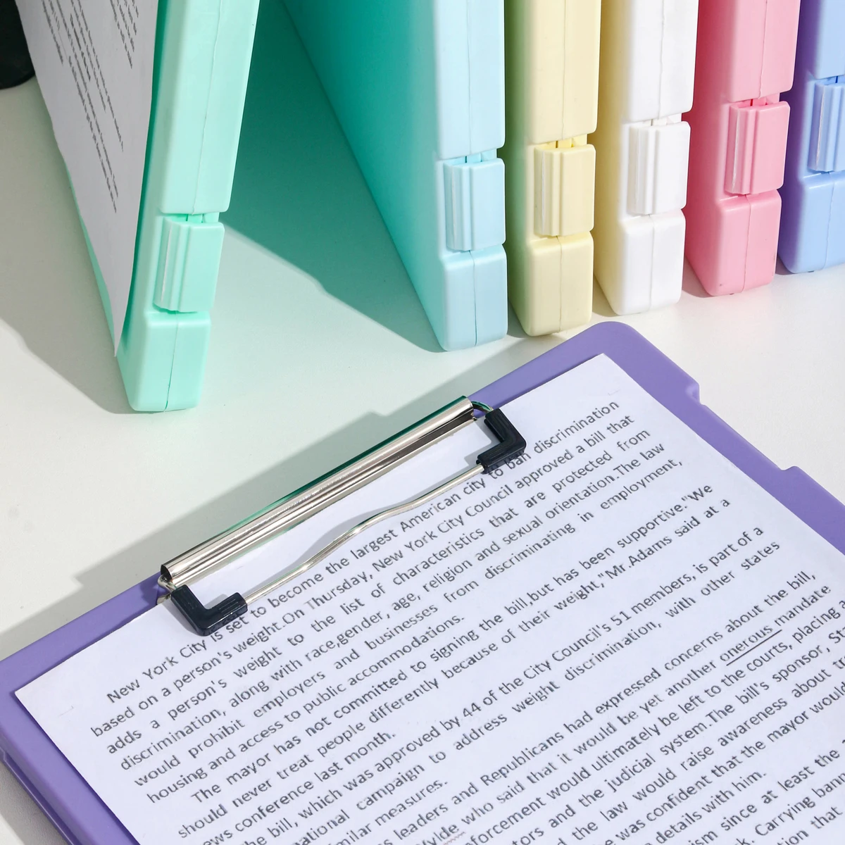 File Box Writing Pad Two-In-One A4 File Storage Box Multi-Functional Board Clip Test Paper Storage and Organization Artifact