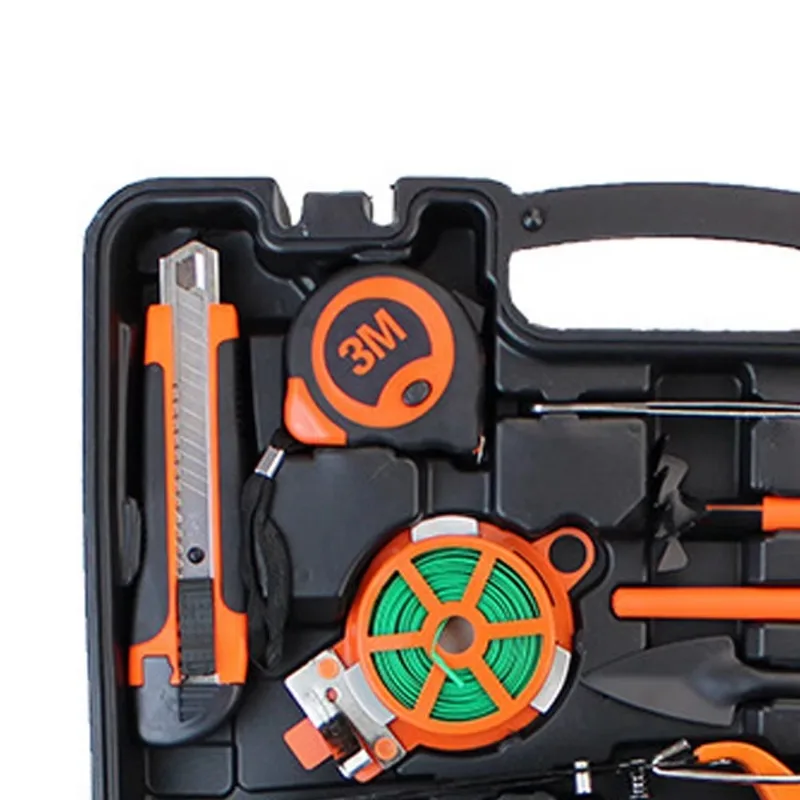 Garden Tool Set Professional Hand Kit with Folding Saw Pruning Shears Watering Can and Storage Case for Planting