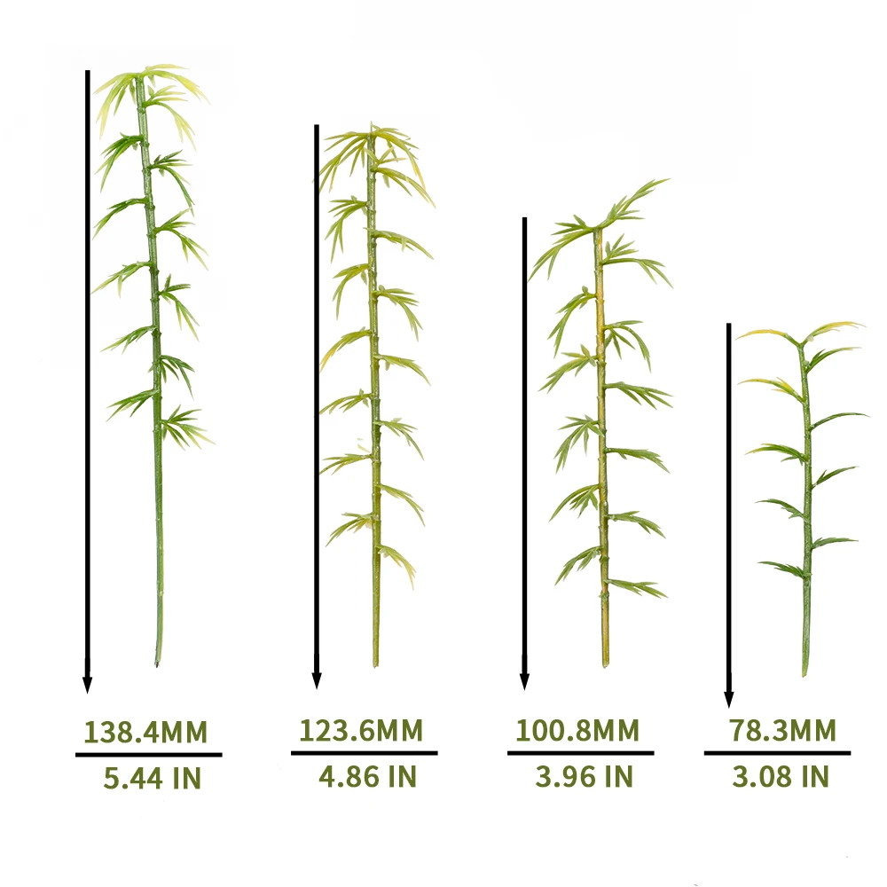 Miniature Bamboo Tree Model miniature Plant Materials For Diorama Train Modes Sand Table/HO Railway Scene Layout  Diorama Kits