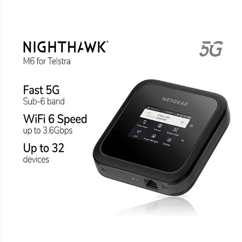 unlocked  Netgear M6 MR6110 5G WiFi 6 Mobile Wifi Hotspot Routers With 5G Sub-6 bands Routers For 5G