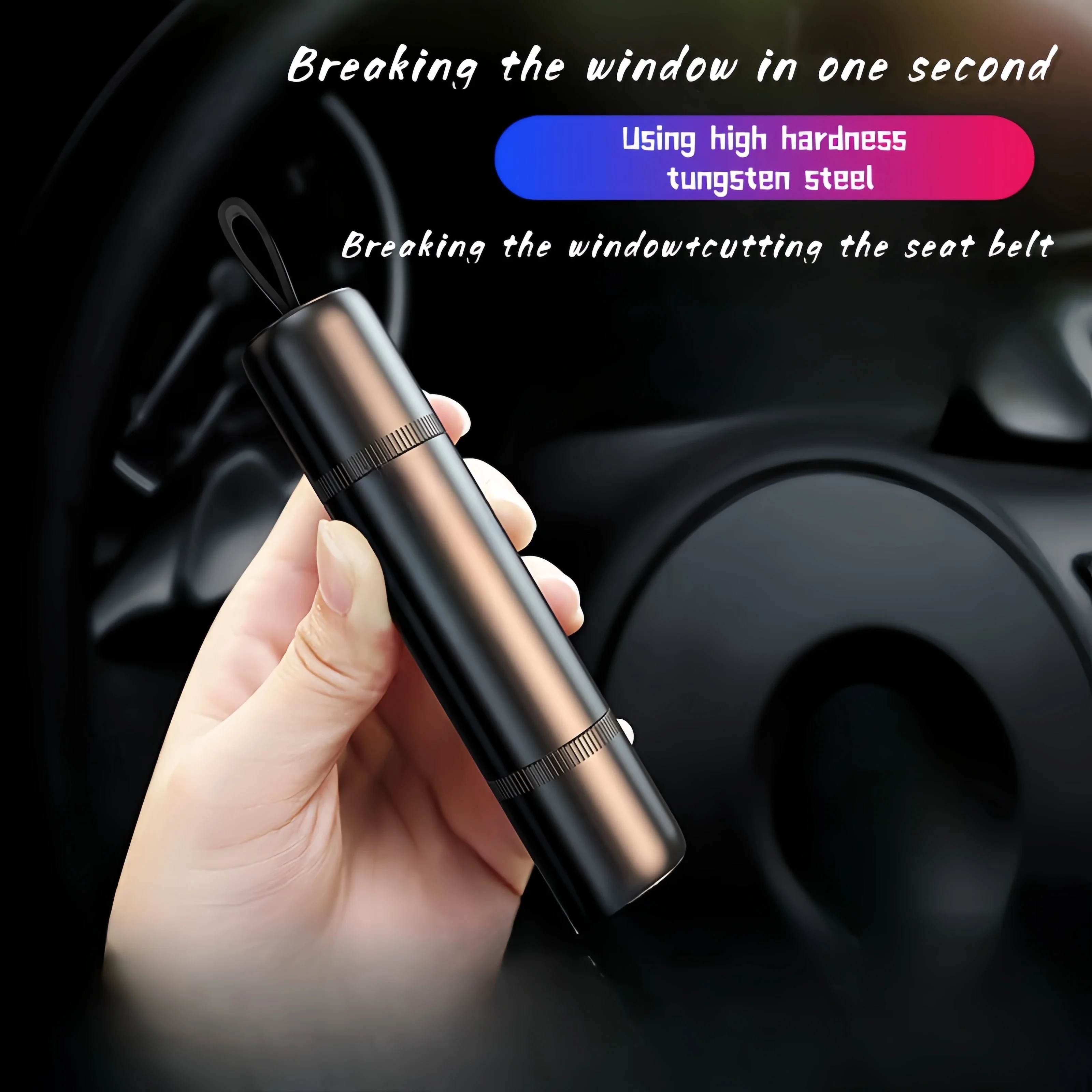 

Портативный автомобильный молоток безопасности, быстрый разбиватель окон, многофункциональный мини-резак для ремней безопасности, автомобильный аварийный аварийный инструмент для побега