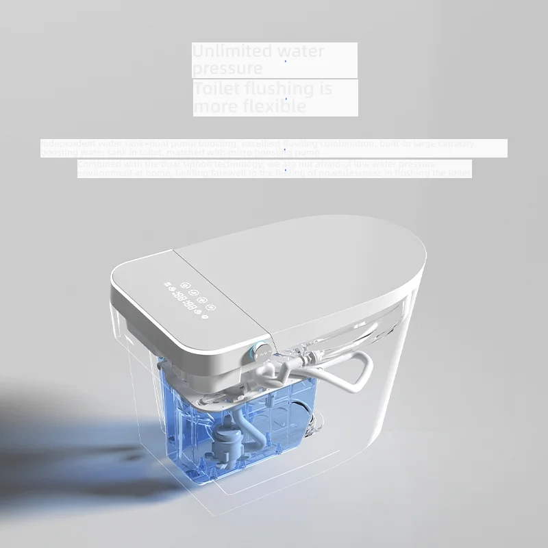 الجملة انقطاع التيار الكهربائي فلاشينغ IPX4 المرحاض الذكي للماء التنظيف المحمول التحكم عن بعد التلقائي مرحاض ذكي