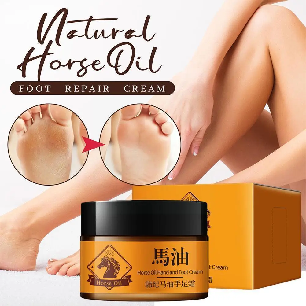 

50g Horse Oil Hand Foot Cream Removal Dead Skin Callus Moisturizing Care Skin Cream Repair Hand Feet Skin Anti-Drying Smoot C1N5