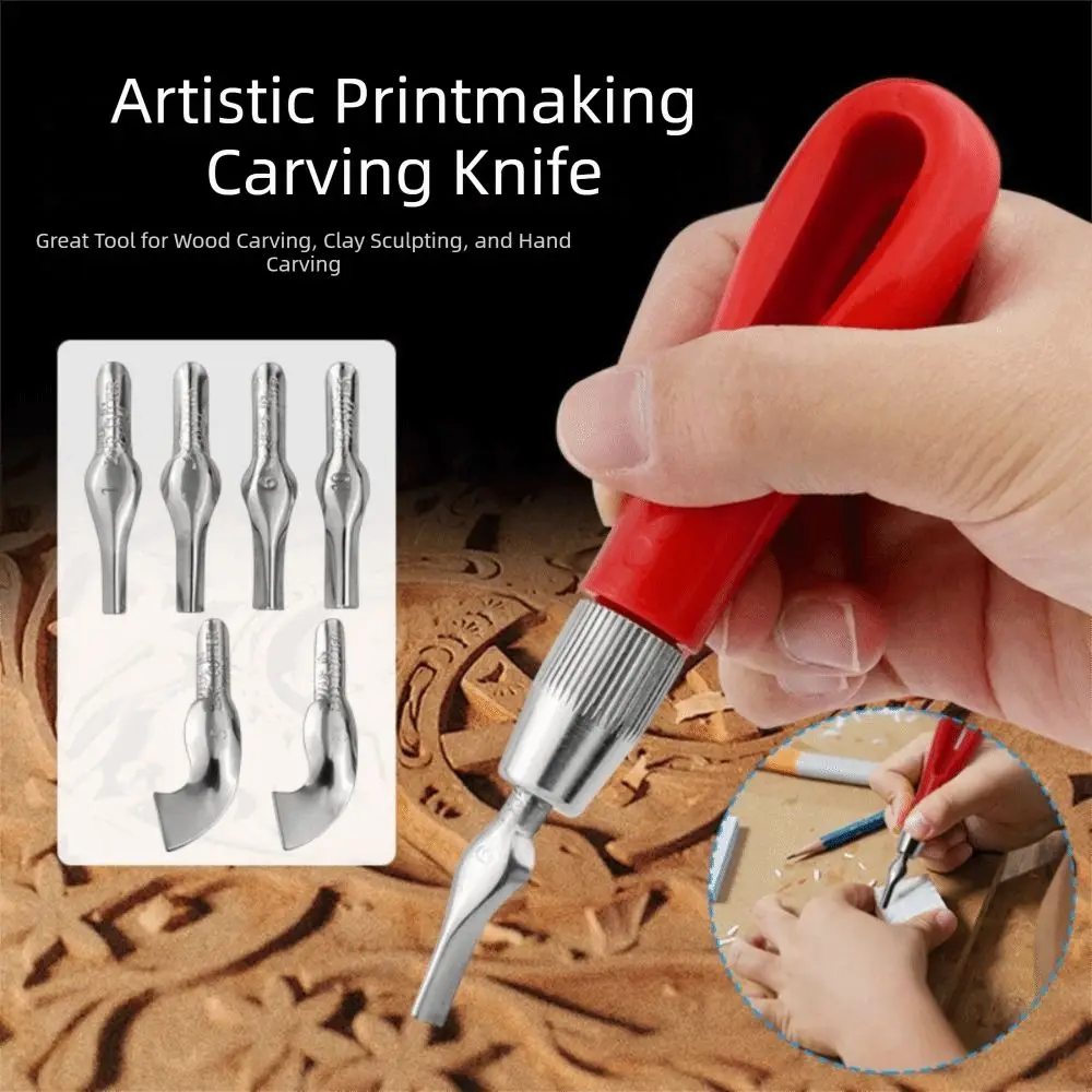 Printmaking Art Print Engraving Tools Stamp Maker Ergonomic Rubber Block Stamp Kit Multifunctional Professional