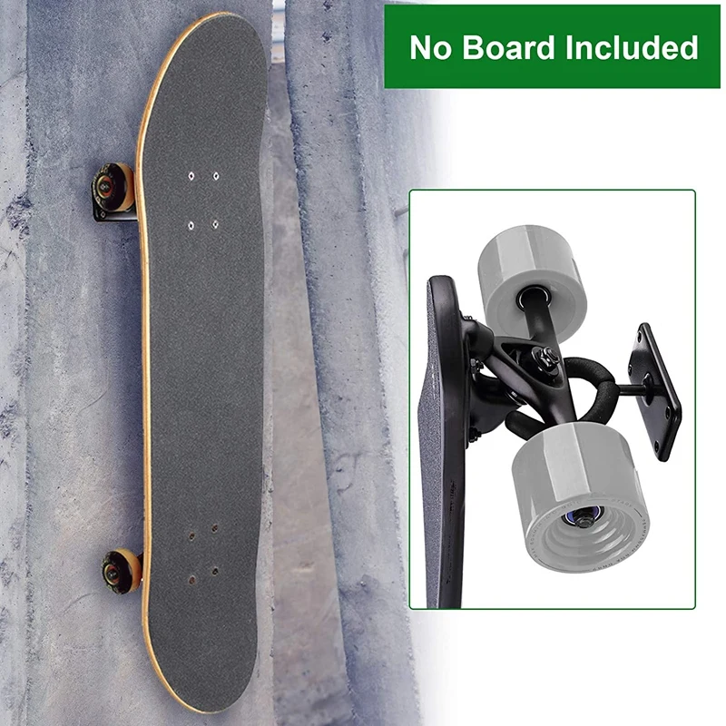 Colgador de pared para monopatín, accesorio para guitarra, Longboard, snowboard, completo con tornillo