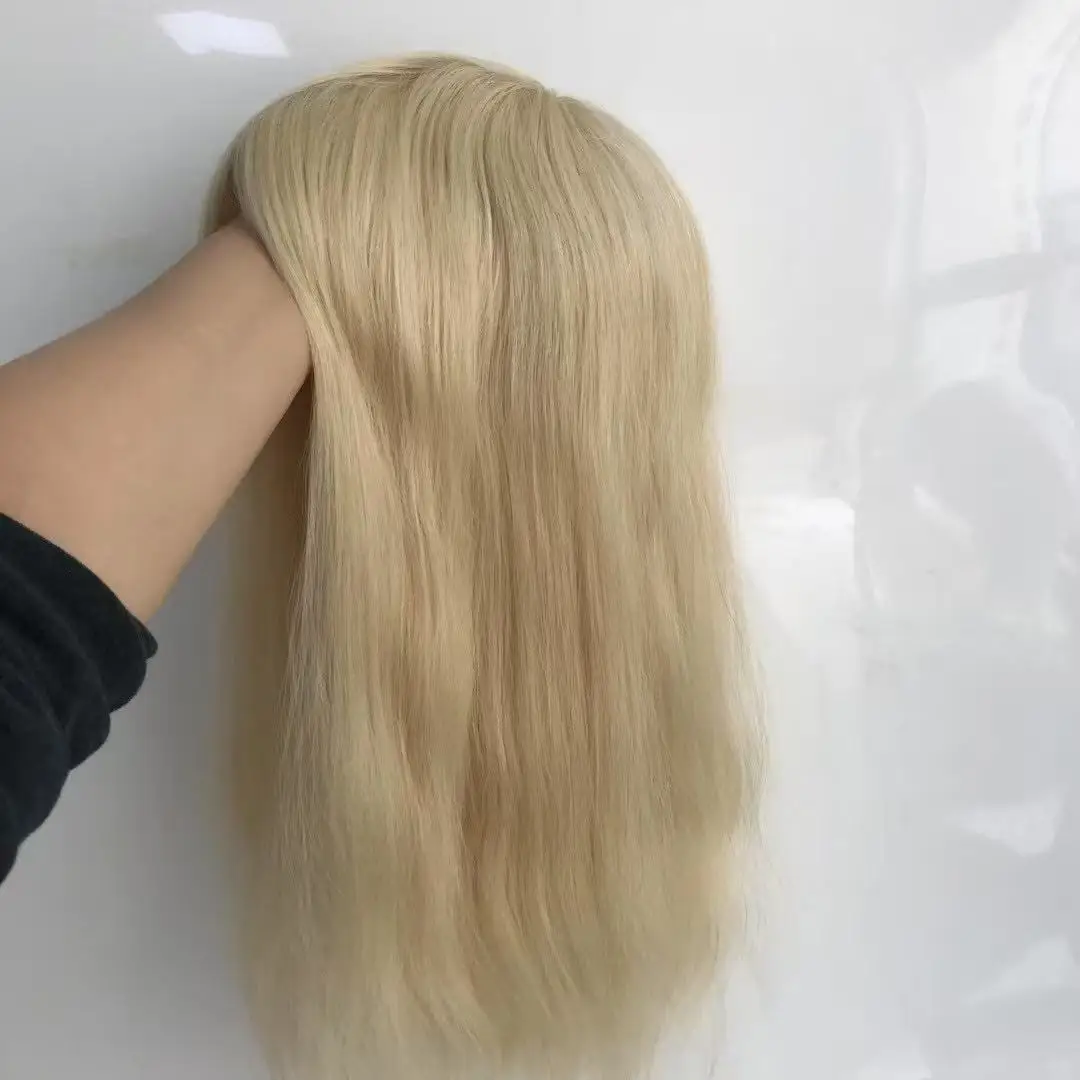 Mens Wig Human Hair PU Base 7x9 14inch Wholesale Price Dropship Hand-Tied Ready Stock 72H Delivery Color 1B #4 #613