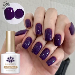 BORN PRETTY 10ml Purple Gel Nail Polish Winter Manicure Varnis Semi Permanent Nail Gel Varnish Soak Off UV Gel for Design Nails