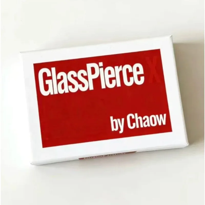 

Glass Pierce X By Chaow Close Up Magic Tricks Illusion Gimmick Magician Street Magic Props Mentalism Comedy Bar Trick Mark Magia