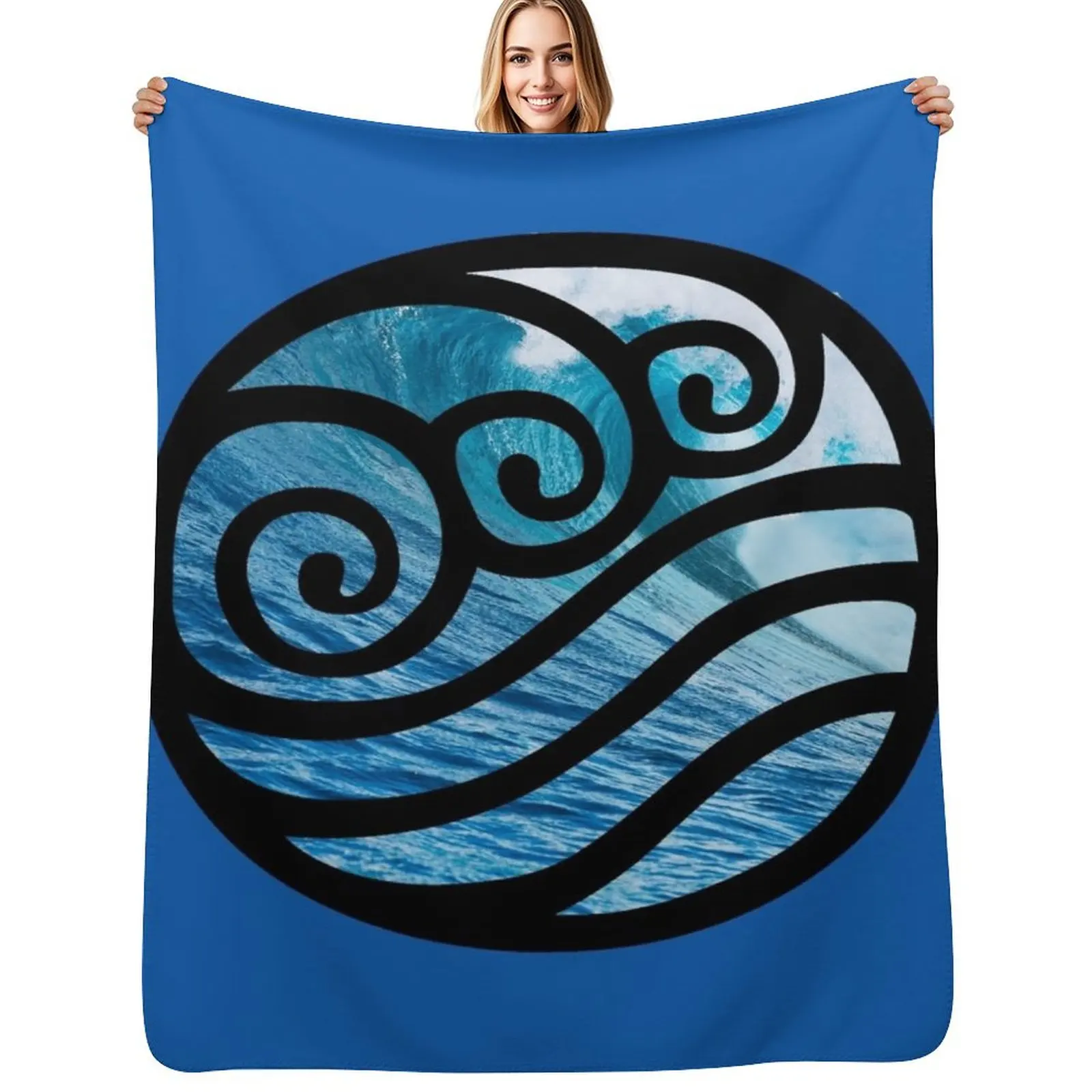 

Waterbending - Avatar the Last Airbender Throw Blanket Summer Beddings cosplay anime Hair valentine gift ideas Blankets