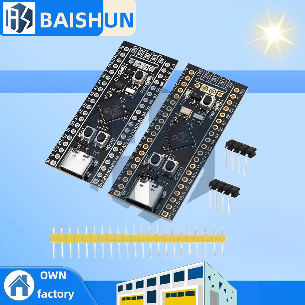 Placa de desarrollo STM32F401 V3.0 STM32F401CCU6 STM32F411CEU6 STM32F4 Placa de aprendizaje 84Mhz 96KB RAM 512KB/100Mhz 128KB RAM 512KB